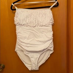 Fringe one piece swimsuit